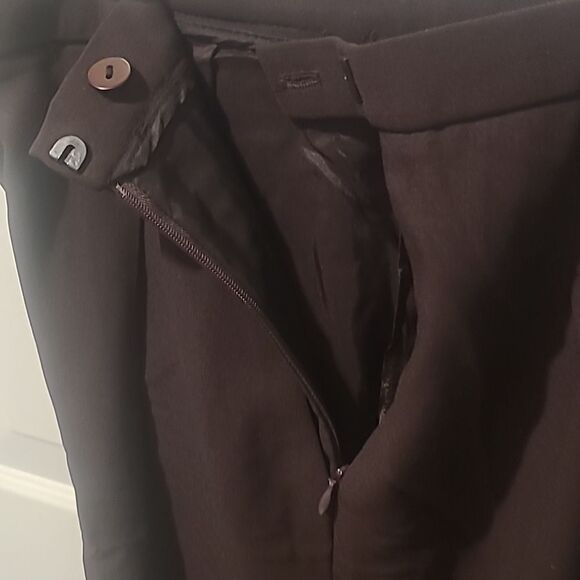 Ladies Size 8 Worth Petite Fully Lined Brown Trousers - Picture 3 of 4